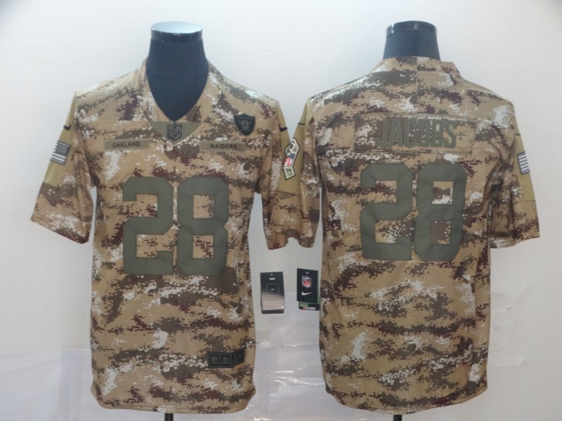 Men's Las Vegas Raiders Josh Jacobs #28 Camouflage Jersey